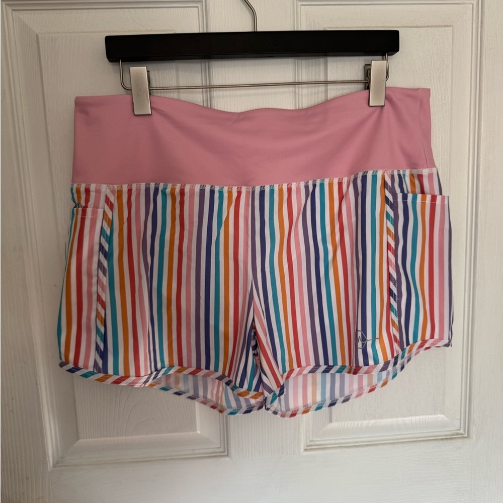 Colorful Striped Women's Shorts